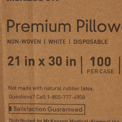 McKesson White Nonwoven Pillowcase, 21 x 30 Inch