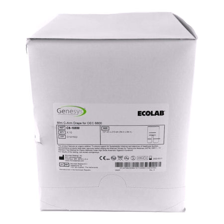 Genesys™/Ecolab® Mini C-Arm Drape for GE OEC 6800, 54 x 84 Inch
