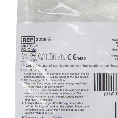 McKesson Non-Rebreather Oxygen Mask, Pediatric