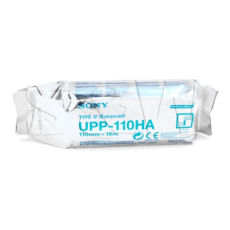 S & W Healthcare UPP-110HA Sony Superior Density Printer Paper Thermal 110mmx18m Roll