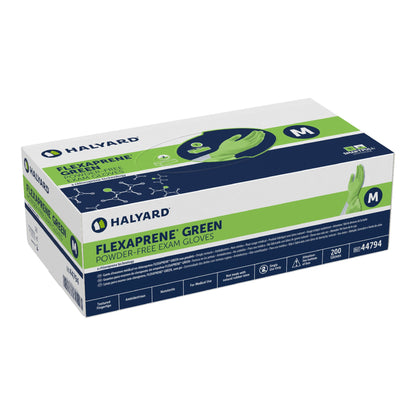 Flexaprene Green Chloroprene Exam Glove, Medium