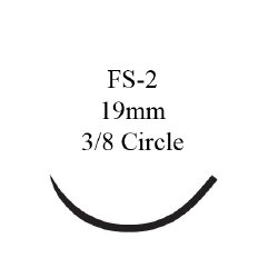 Ethicon J392H Coated Vicryl Polyglactin 910 Absorbable Suture with Needle, Reverse Cutting Braided