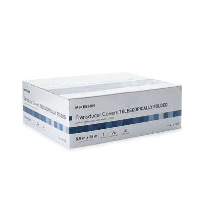 McKesson Telescopically Folded Transducer Cover, 5.5 x 36 Inch