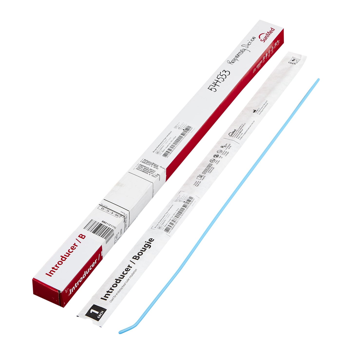 Bougie Endotracheal Introducer SunMed® 15 Fr. X 70 cm, 6 to 11 mm Tube, Adult