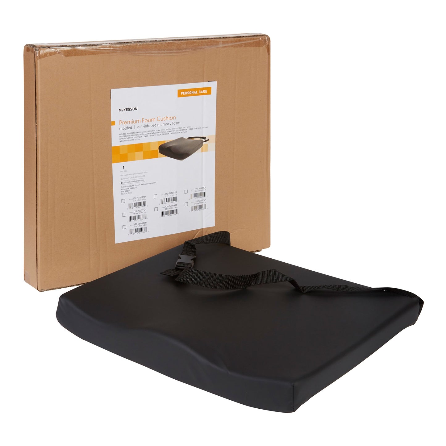 McKesson Premium Molded Foam Seat Cushion, 24 x 18 x 3 Inch