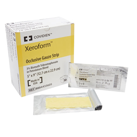 Cardinal 8884433605 Covidien Xeroform Petrolatum Impregnated Dressing, 5 x 9 inch