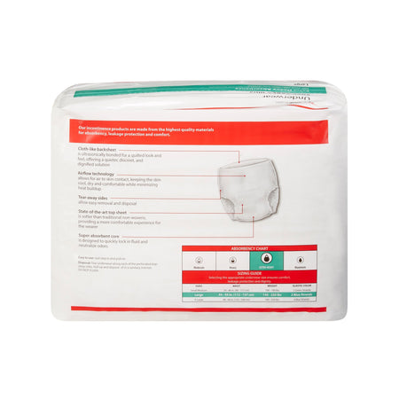Cardinal 1445 Sure Care Ultra Extra Heavy Absorbent Underwear, Large