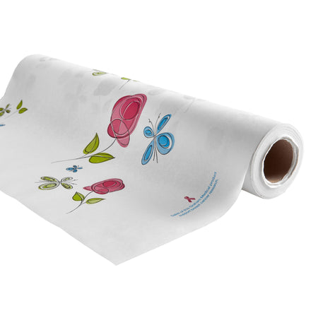 Graham Medical Products 46847 Rose Garden Crepe Table Paper, 21 Inch x 125 Foot