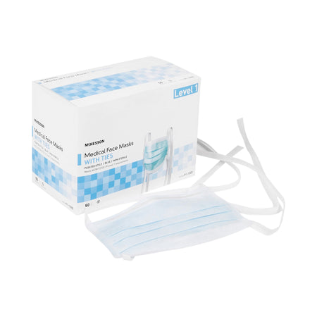 McKesson 91-1000 Classic Style Surgical Mask, Blue