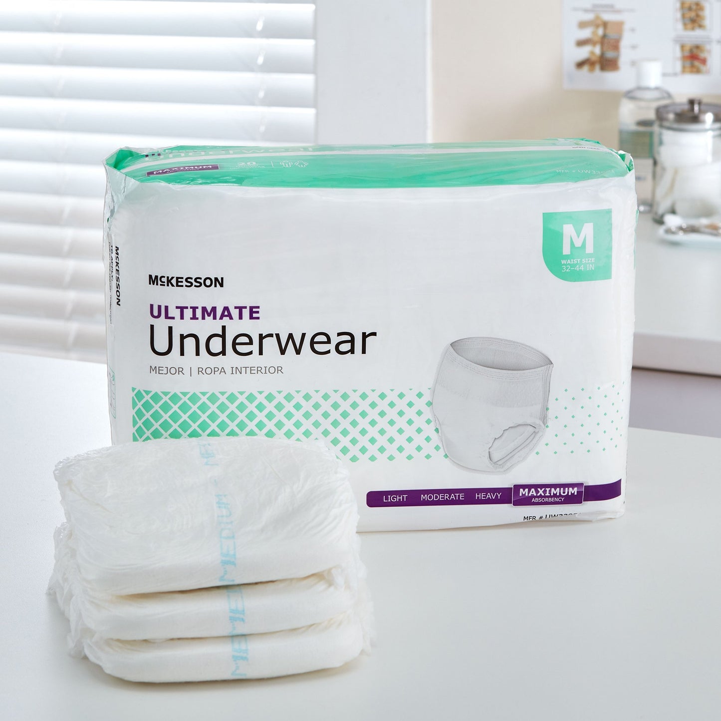 McKesson Ultimate Heavy Absorbency Incontinence Underwear, Medium