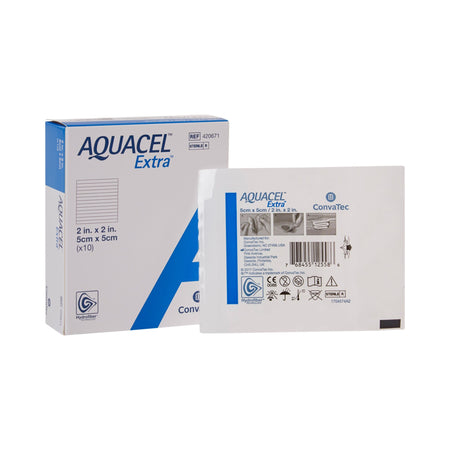 Convatec Aquacel Extra Gelling Fiber Wound Dressing, 2 x 2 Inch - 420671
