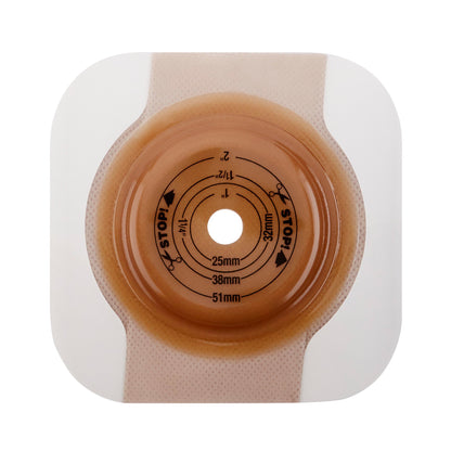 Flextend Hydrocolloid Colostomy Barrier, 2-3/4 Inch Flange, Blue Code System