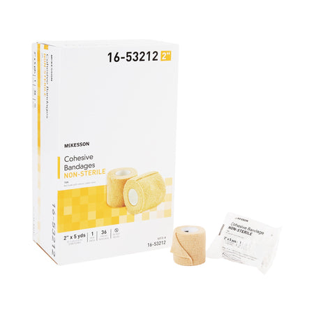 McKesson 16-53212 Self-adherent Closure Cohesive Bandage, 2 Inch x 5 Yard
