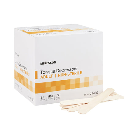 McKesson Tongue Depressor, Senior, Wide Blade, nonsterile