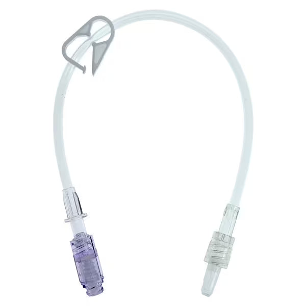 MedSource IV Extension Set Needle-Free Port Standard Bore 8 Inch Without Filter MS-83092 100/Bx