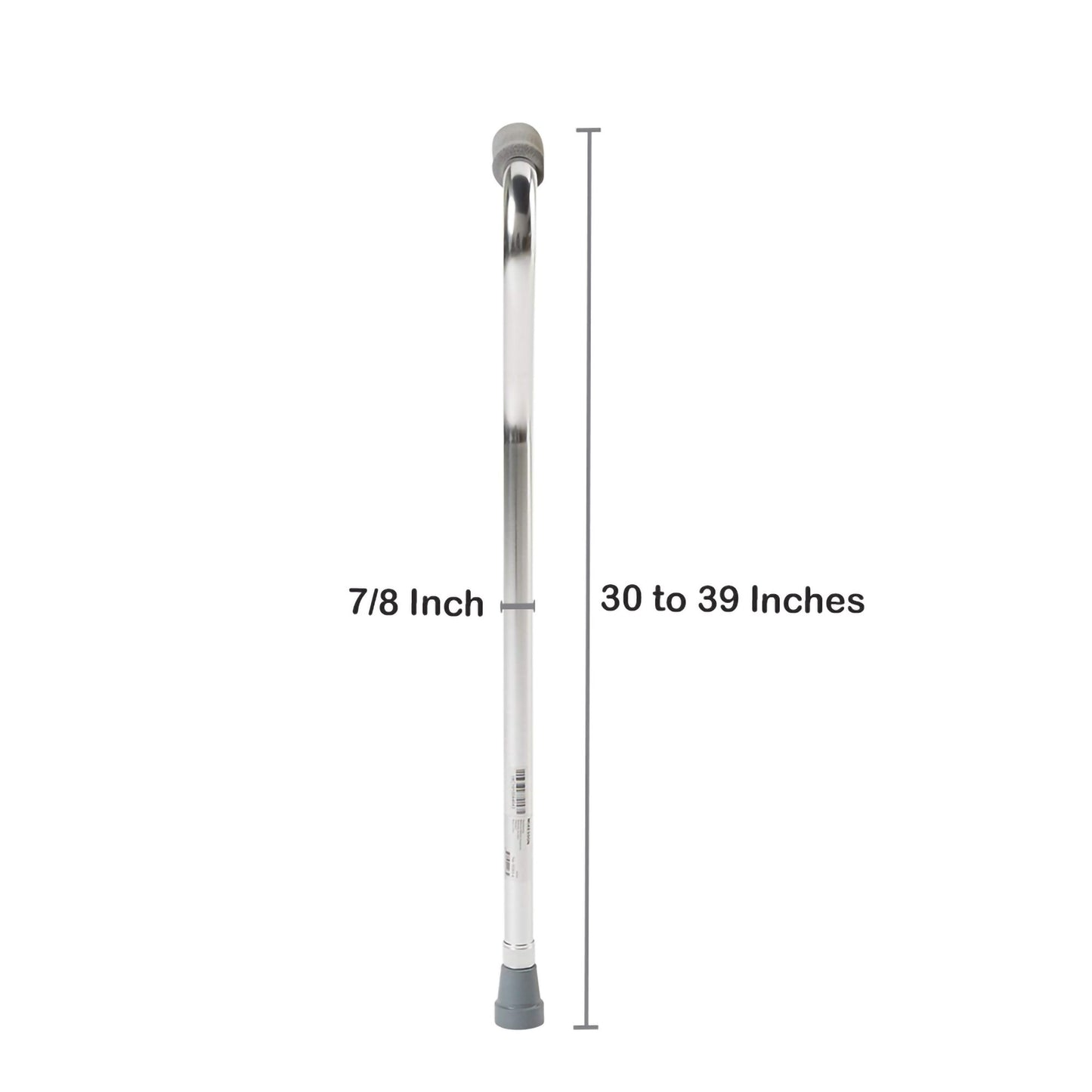 McKesson Aluminum Offset Cane, 30 – 39 Inch Height