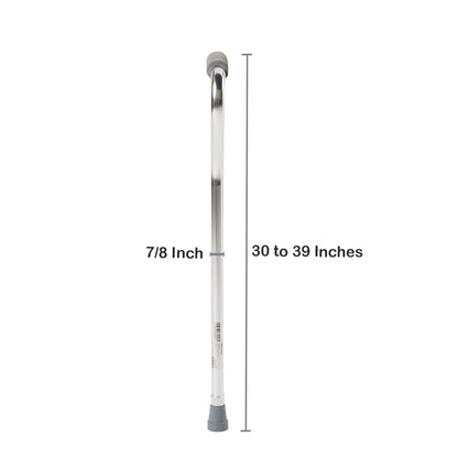McKesson Aluminum Offset Cane, 30 – 39 Inch Height