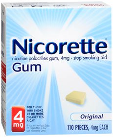 Glaxo Consumer Products 135015807 Nicorette Stop Smoking Aid Gum 4 mg Original