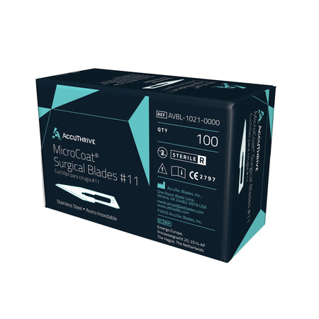 Surgical Blade AccuThrive® Coated Stainless Steel No. 11 Sterile