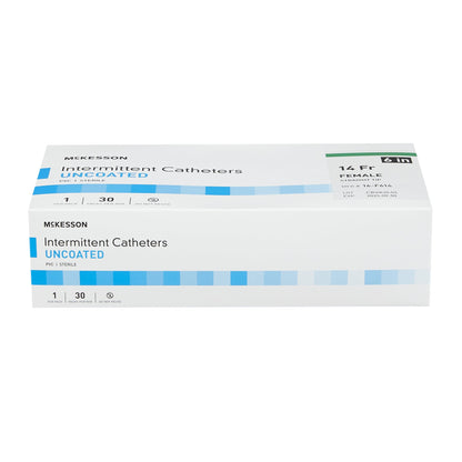 McKesson Female Urethral Catheter, 14 Fr, Straight Tip, 6 in