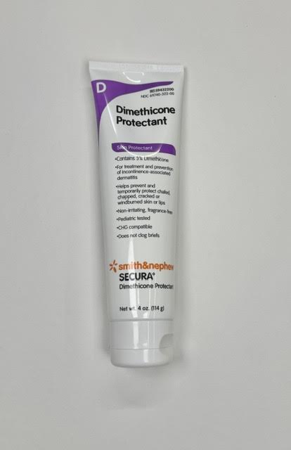 A 4 oz tube of Smith and Nephew Secura 59432200 dimethicone skin protectant cream at Lexicon Medical Supply.