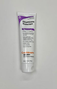 A 4 oz tube of Smith and Nephew Secura 59432200 dimethicone skin protectant cream at Lexicon Medical Supply.