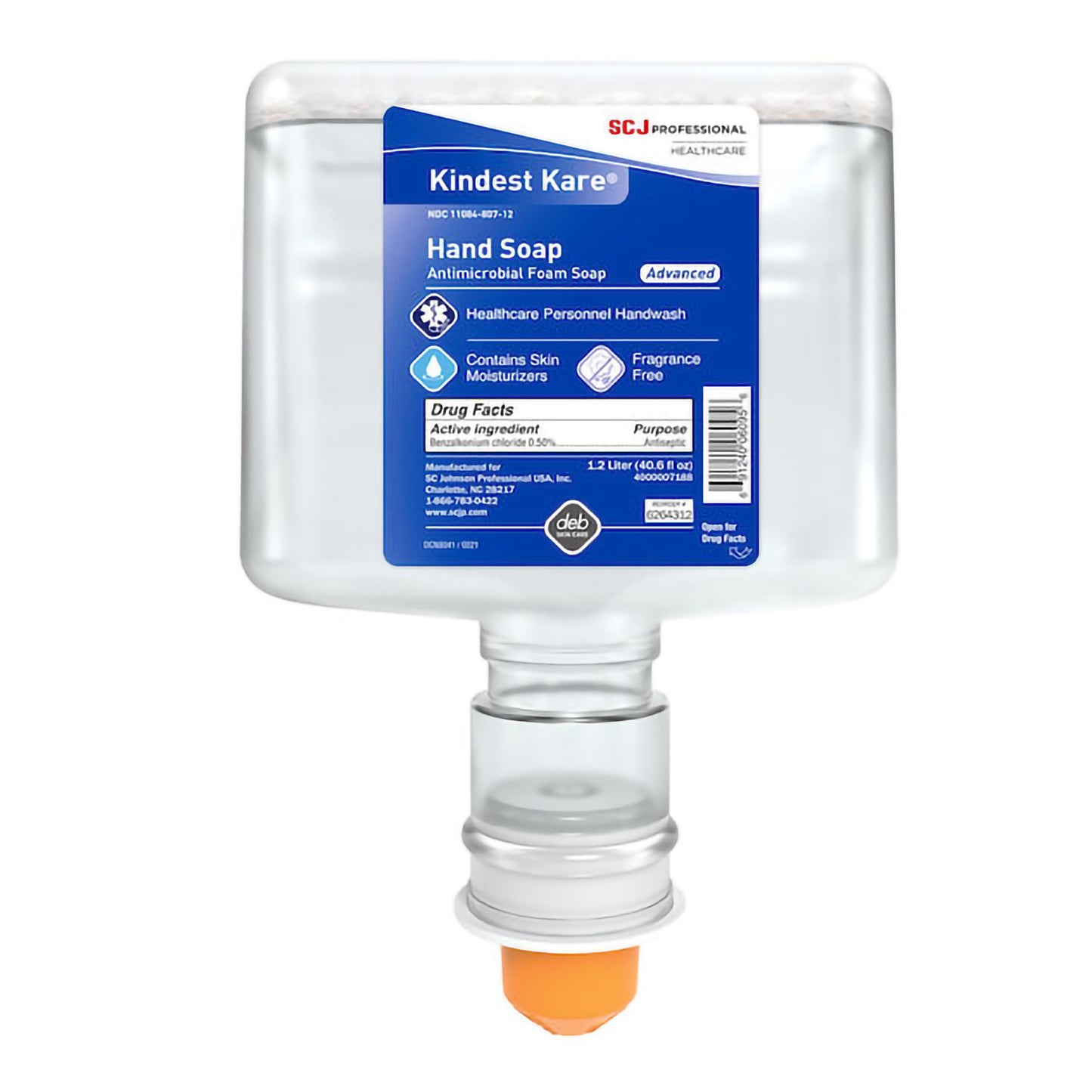 Kindest Kare® Advanced BZK Antimicrobial Soap Refill Bottle for 155909 Dispenser