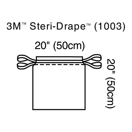 3M 1003 Steri-Drape Sterile Isolation Surgical Drape, 20 x 20 Inch