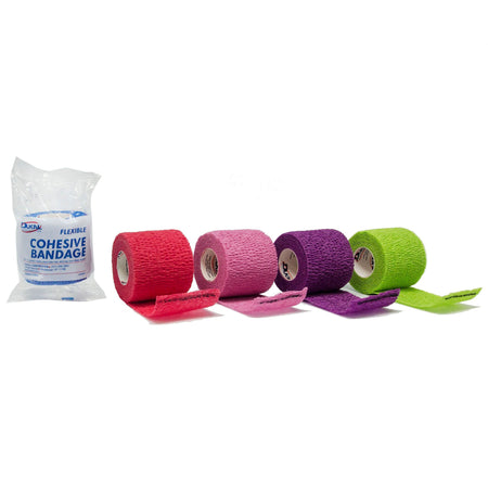 Dukal 8025AS Self-adherent Closure Cohesive Bandage, 2 Inch x 5 Yard