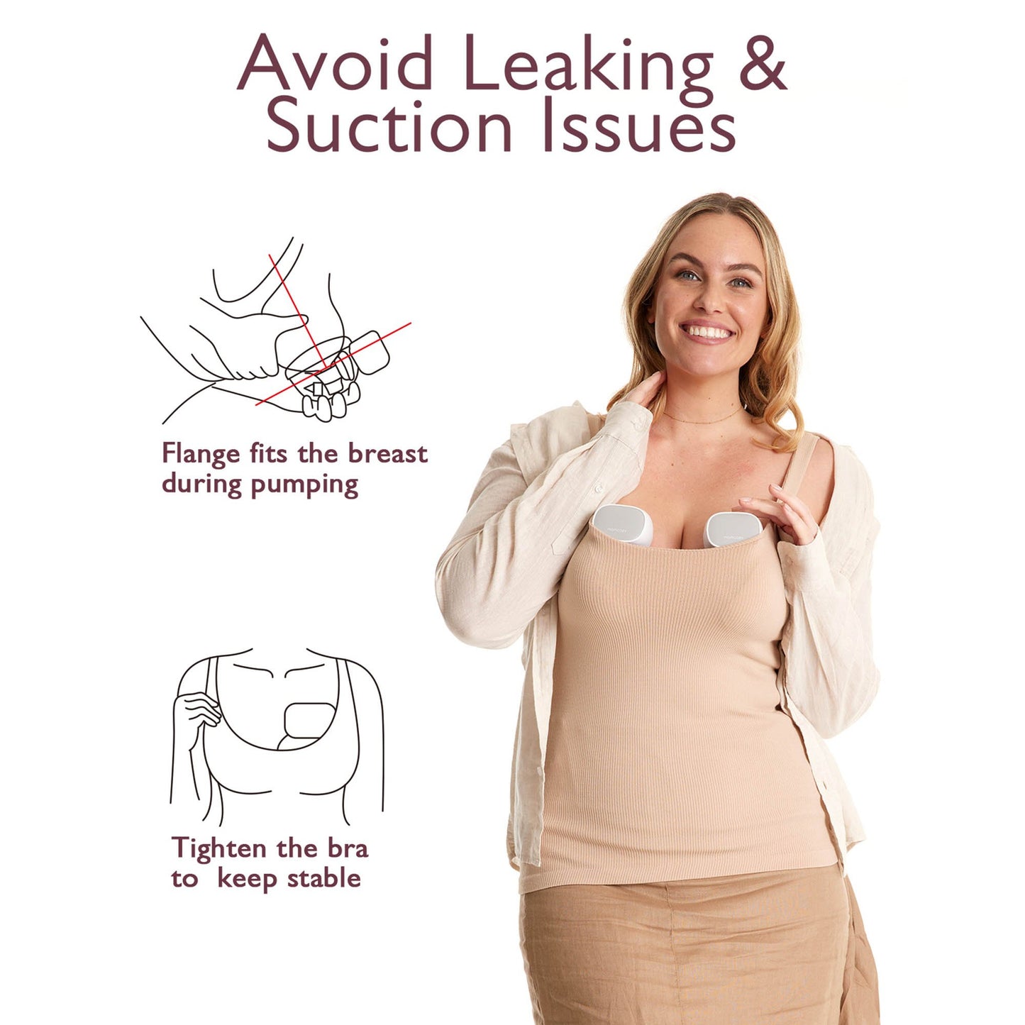 Hands Free Double Electric Breast Pump Momcozy S9 Pro-N