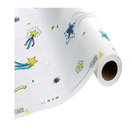 Graham Medical Products 496862 Stars of Hope Crepe Table Paper, 21 Inch x 125 Foot, White