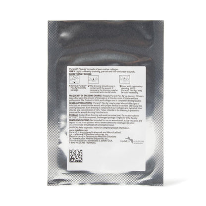 Puracol Plus AG Collagen Dressing with Silver, 2 x 2 Inch by Medline product image - view 2