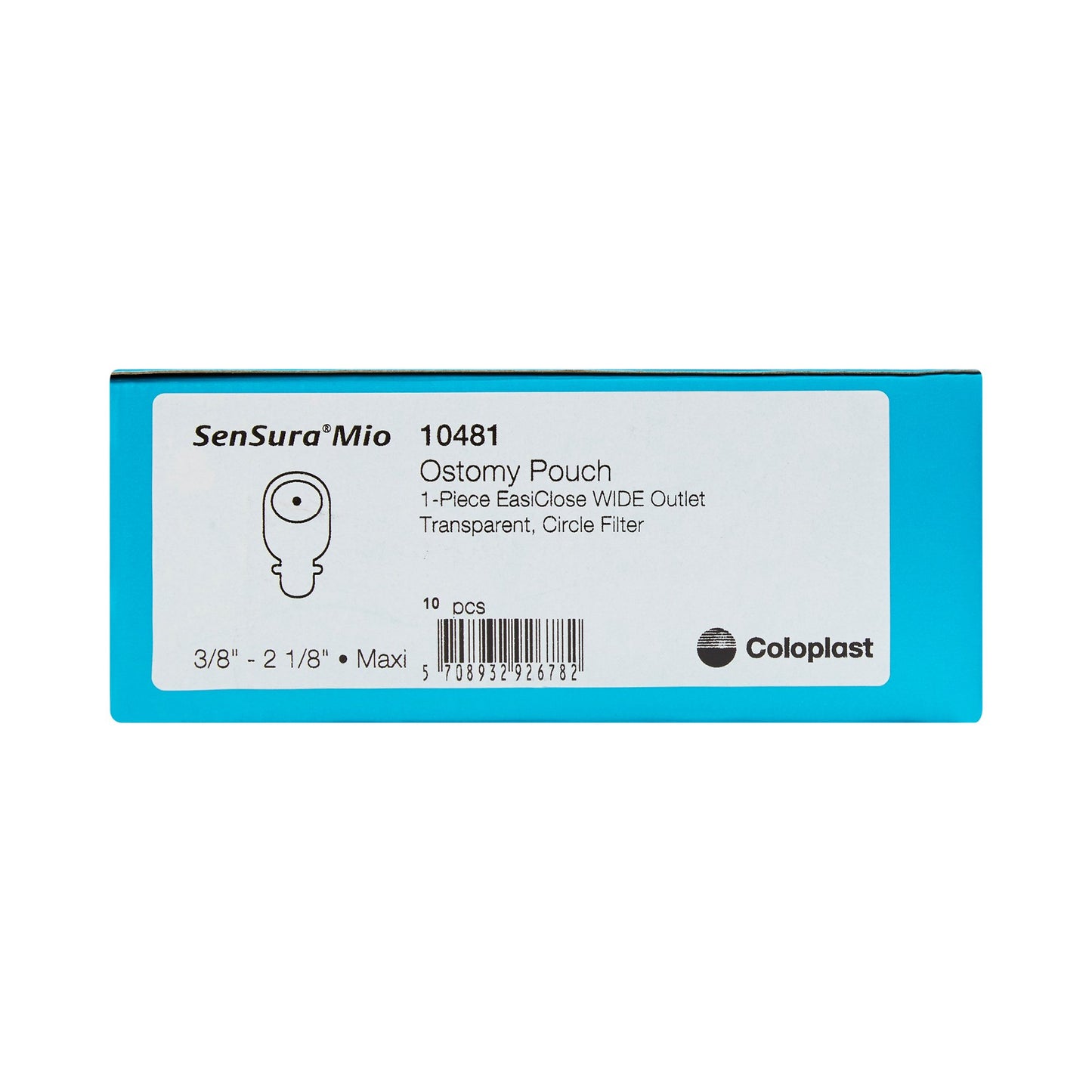 SenSura® Mio Flat 1-Piece Transparent Ostomy Pouch, Trim to fit 10 – 55mm Stomas