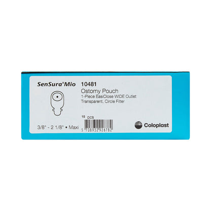 SenSura® Mio Flat 1-Piece Transparent Ostomy Pouch, Trim to fit 10 – 55mm Stomas