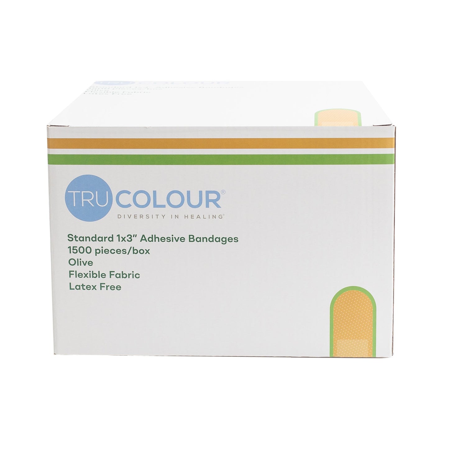 TruColour® Olive Adhesive Strip, 1 x 3 Inch
