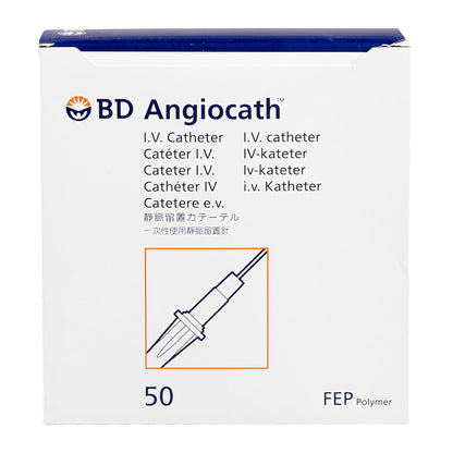 Peripheral IV Catheter Angiocath™ 24 Gauge 3/4 Inch FEP Polymer Straight Hub Non Blood Control Non-Safety