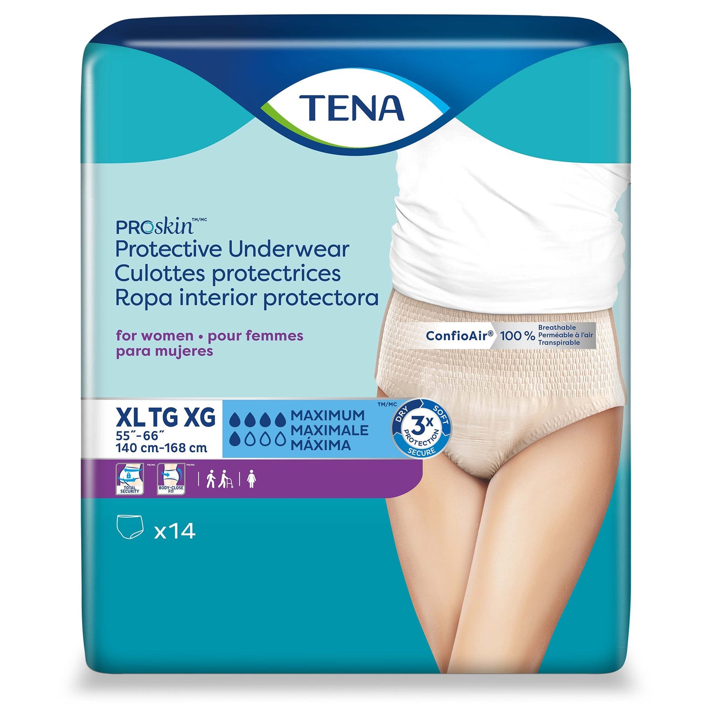 Tena® ProSkin™ Maximum Absorbent Underwear for Women, Extra Large
