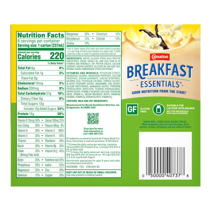 Carnation Breakfast Essentials® High Protein Vanilla Nutritional Drink, 8-oz.
