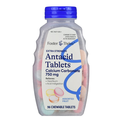 Foster & Thrive™ Extra Strength Antacid Calcium Carbonate Chewable Tablet, Fruit