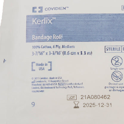 Kerlix™ Sterile Fluff Bandage Roll, 3-4/10 Inch x 3-6/10 Yard, 6-Ply