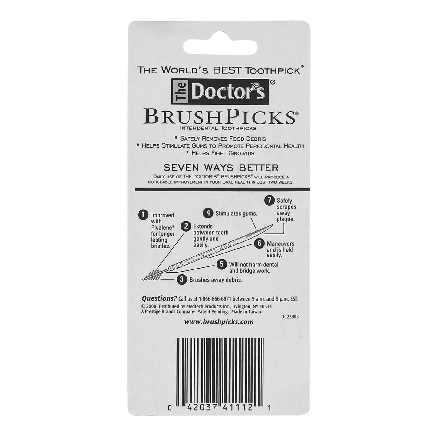 Interdental Toothpick Doctor's® BrushPicks® Unflavored