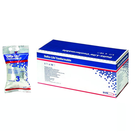 BSN 6824A Delta-Lite Conformable White Cast Tape, 4 Inch x 4 Yard