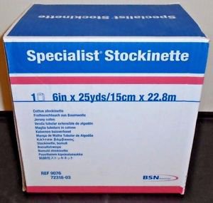 BSN 9076 Specialist Cotton Tubular Stockinette, 6 Inch x 25 Yard