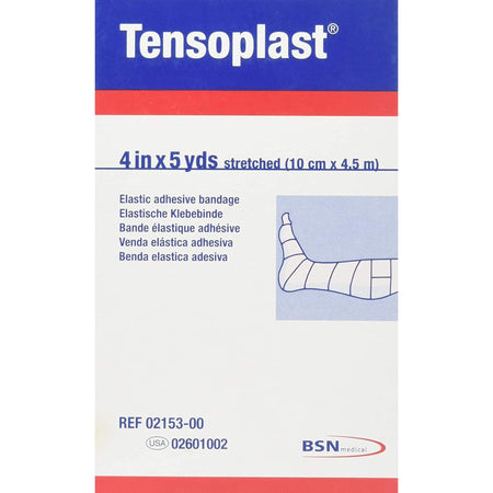 BSN 280229 Tensoplast No Closure Elastic Adhesive Bandage, 4 Inch x 5 Yard