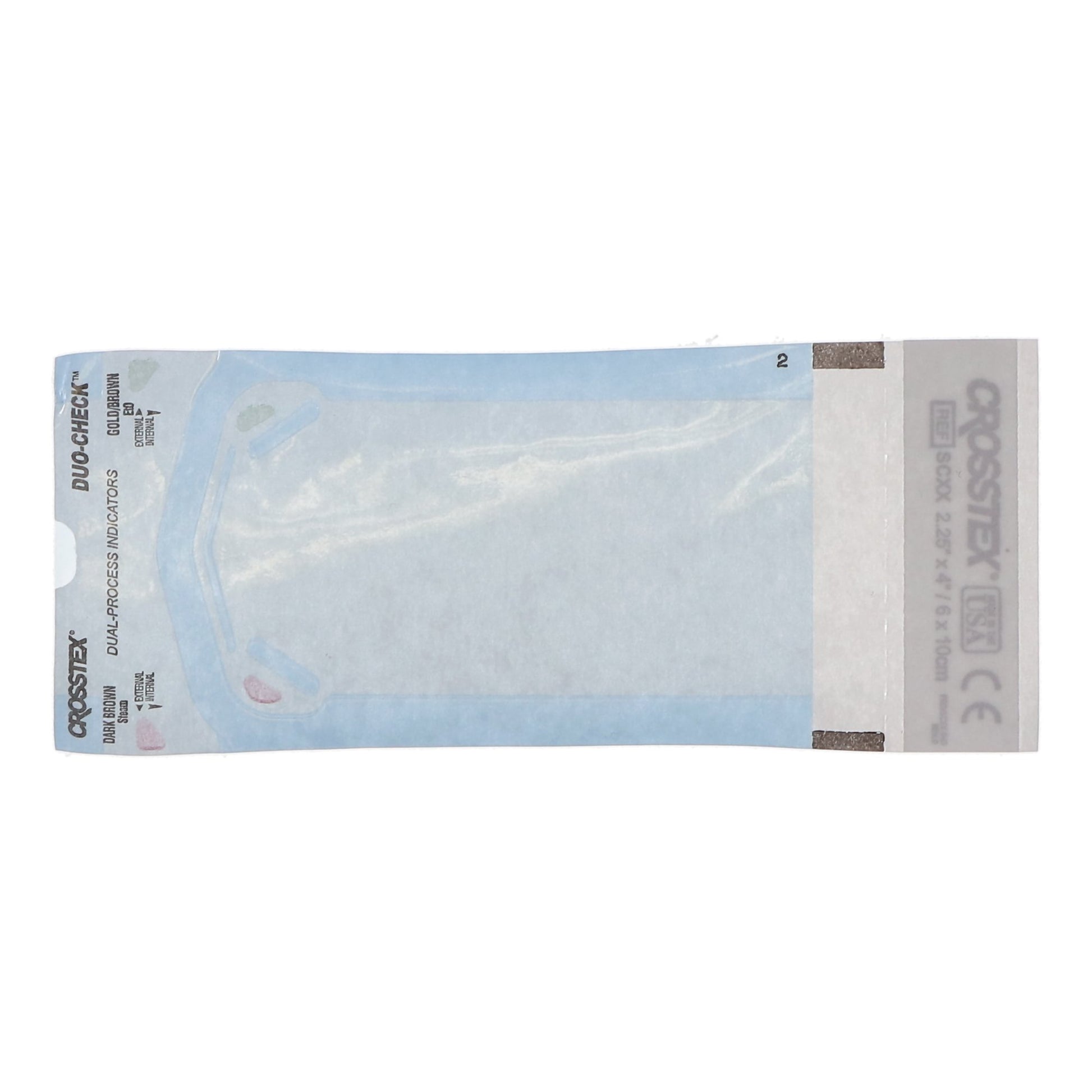 Duo-Check Sterilization Pouch, 2-1/4 x 4-1/2 Inch by SPS Medical Supply product image - view 3