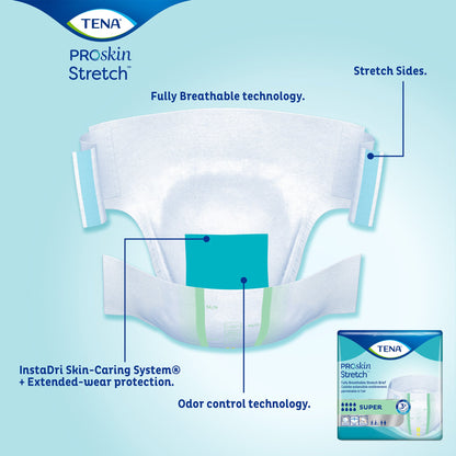 Tena® ProSkin Stretch™ Super Incontinence Brief, Large / Extra Large