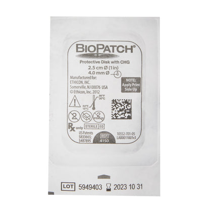 Biopatch® I.V. Dressing with CHG, 1 Inch Disk With 4-mm Center Hole