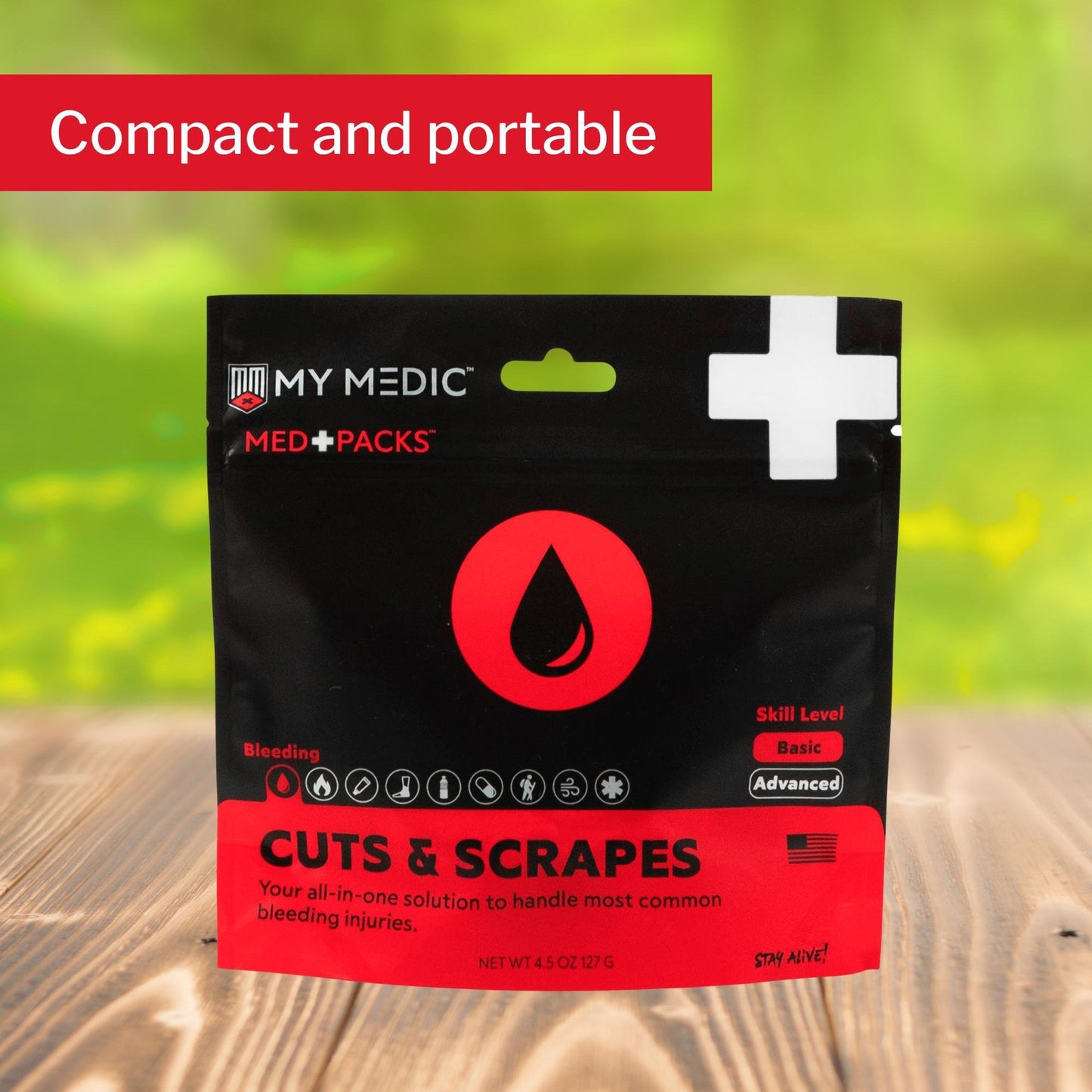 Med Packs™ First Aid Kit for Cuts, Scrapes – Injury Supplies in Portable Pouch