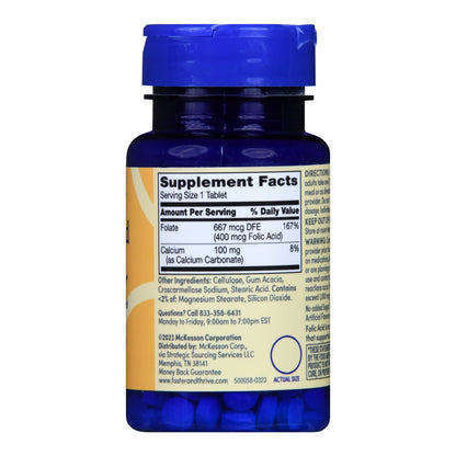 Foster & Thrive™ Folic Acid 400 mcg Tablets