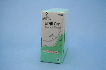 Ethicon 460T Ethilon Nylon Nonabsorbable Suture with Needle, Reverse Cutting Monofilament